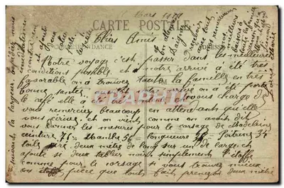 Autoire, perto de St-Céré (Lot) — Estrada de Autoire — Fototipia Patha, n°124 — Verso