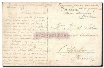 Die Hohkönigsburg — zamkowy zbrojny w Niemczech — wydawca: Emil Hartmann, nr 235 — Rewers