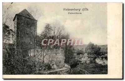 Weissenburg i/Els. — Torre de Pulverthurm — editor não visível