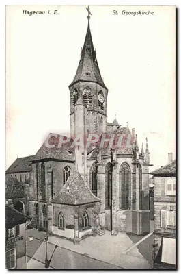 Hagenau i. E. — Igreja de São Jorge — editor IDLUNG, Hagenau