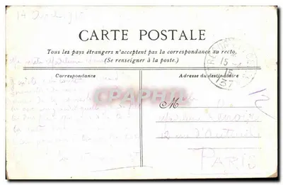 Samotny żołnierz — scena z obozu wojskowego — rysunek Wuc, podpisany Guillame, n° 43 a — Rewers