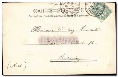 Sargento e soldados — caricatura militar — IMP. CAMIS PARIS — Verso