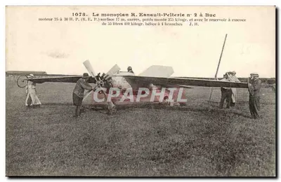 Monoplano R. Ensaullt-Pelterie n°2 em Buc — edição J. Hauser, Paris