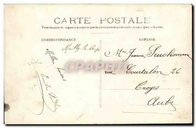 Aviador e avião biplano — Émile Brudhoney — Editor: Émile Brudhoney, n°11 — Verso
