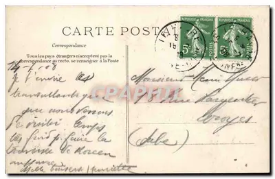 Le Havre — Transatlântico "La Lorraine" — Editor LFD, n° 201 — Verso