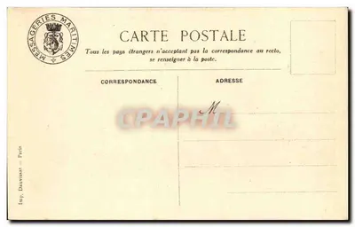 Het schip "Mariette-Pacha" — Messageries Maritimes — serie-nummer niet zichtbaar — Achterkant