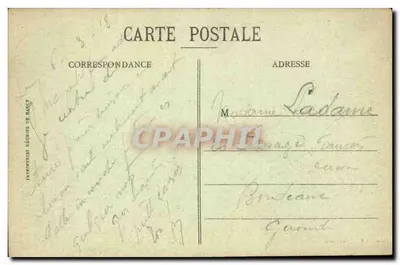Krążownik pancerny "Condé" — Zbiór Y. C., Châlons-sur-Marne — Rewers