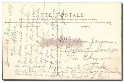 Navio de guerra francês — Couraçado PARIS — Marinha Militar Francesa — Verso