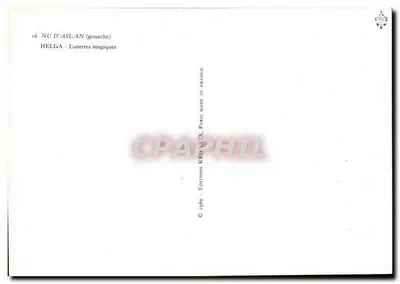 Nu d'Aslan — Okulary magiczne — Wydawnictwo Kris Arts, Paryż — Rewers