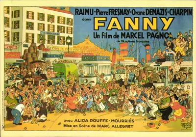 Fanny — Cartaz promocional do filme de Marcel Pagnol — Albert Dubout