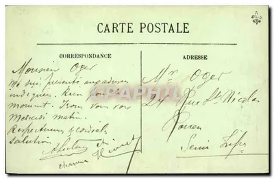Le "Pérou" — Le Havre — Compagnie Générale Transatlantique — LL. n°41 — Verso