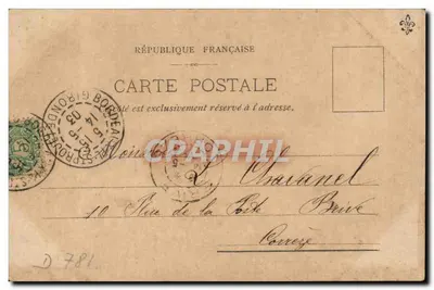 El "CHILI" antes del accidente — Colección G. GORCE, 23, chemin de la Taillade — Talence. — Reverso
