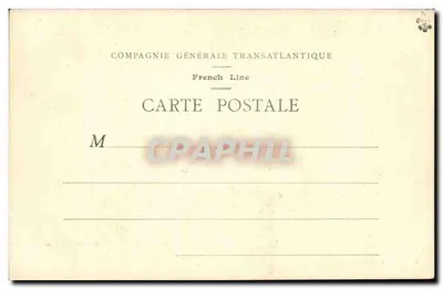 Il transatlantico « La Savoie » — Compagnia Generale Transatlantica — Imp. Berthand, Parigi — Verso