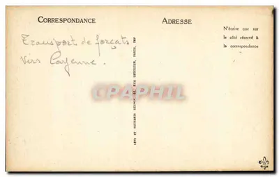 Paquebote "Gouverneur Général Laferrière" — Sociedade Geral — LL n°176 — Verso
