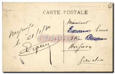 S.S. Explorateur Grandidier — Paquebot des Messageries Maritimes — Éditeur H. Grimaud — Verso