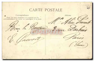 Le Havre — Transatlantyk "La France" — Wydawca C.E.D. — Rewers