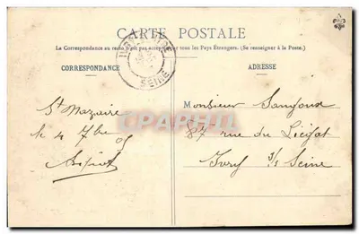 St-Nazaire - Lançamento do maior navio transatlântico francês « La Provence » nos Estaleiros e Oficinas de Penhoët — Verso