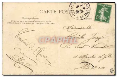Le Havre — La "Provence" en cale sèche — E.P.D. n°75 — Verso