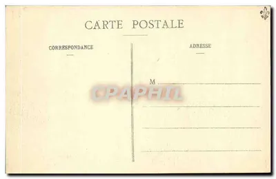 St-Nazaire — Lançamento do maior navio transatlântico francês nos estaleiros da Atlântida — Coleção Delavasse — Verso