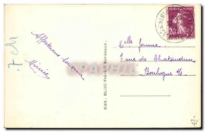 Transbordador « MASSILIA » — Cie Sud-Atlantique — editor Tito — Reverso