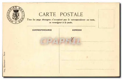‘D’ARTAGNAN’ — La Sala da pranzo delle prime classi — Messageries Maritimes — Verso