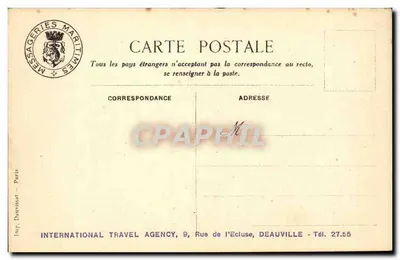 Explorador-Grandidier — O Salão de música das primeiras classes — Messageries Maritimes — Verso