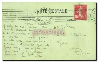 Le Havre — Embarcação no Porto — L'Illar — Verso