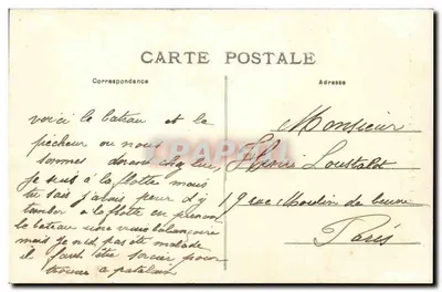 La Rochelle — Barca da pesca — L.C. — 933 — Verso