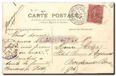 La Pallice-Rochelle — Três Masts — L.C. — n°95 — Verso