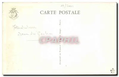 Messageries Maritimes — Linha Marselha Antilhas — Ilustração de navio — Editor Jean du Gachman — Verso