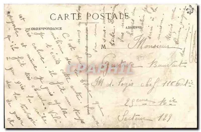 Castelo d'If — Navio "Félix-Touache" — Companhia de Navegação Mista — Verso