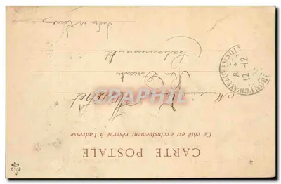 Marin a bordo del « L'Imamaddy » — Marsella, 1900 — Compañía de las Messagerías Marítimas, n°38 — Reverso