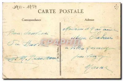 Il transatlantico "ROCHAMBEAU" — Le Havre — G. F. Le Havre — Verso