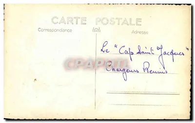 De "Cap Saint Jacques" — oorlogsschip — uitgever niet zichtbaar — Achterkant