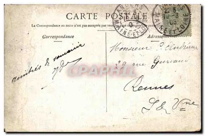 Angers — Ogólny widok — Wydawca Spich's Paris, numer serii nieodczytelny — Rewers