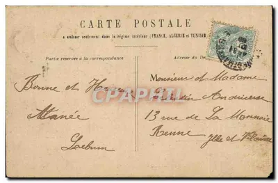 PARIS - Rue de Rivoli — widok placu z budynkami i karetками — wydawca nie widoczny — Rewers