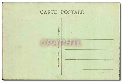 Torre do Castelo de Polignac — Arredores do Puy — A Alta Loire pitoresca — Editora Ideal, n° 8102 — Verso