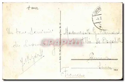 Luxemburg. Trzy Glandes — Wydawca Th. Wirl, nr 15 — Rewers