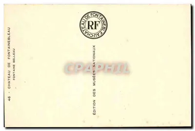 Fuente del Castillo de Fontainebleau — editor Edición de los Museos Nacionales — Reverso