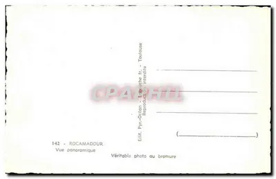 Rocamadour — Widok panoramiczny — Wyd. Pyr-Ocian - Toulouse — Rewers