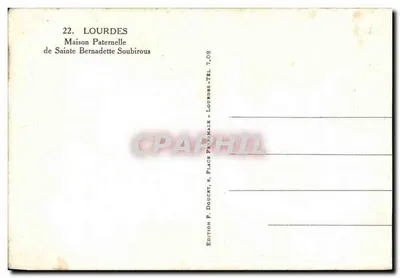 Dom Ojczysty św. Bernadettki — Lourdes — Wyd. Edluf — Rewers