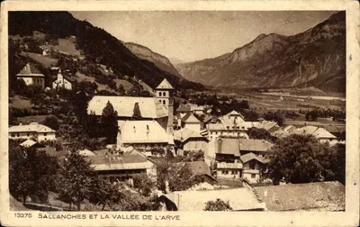 Sallanches e a Valle da Arve - Bilhete postal antigo