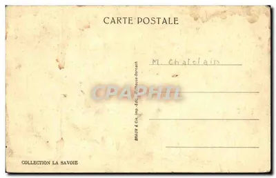 Sallanches e a Valle da Arve - Bilhete postal antigo — Verso