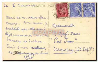 Rouen — Fachada da Catedral — Cartas 'La Clype' n°138 — Verso