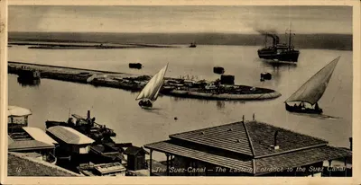 O Canal de Suez — A entrada oriental — Editor Oriental Commercial Bureau