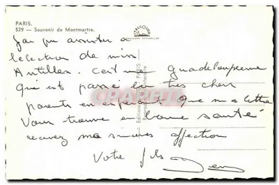 Montmartre — Lembração de Paris-Montmartre — Éditions TALCOLORE — Verso