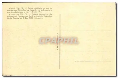 वॉक्स के किला — उत्तर-पूर्व के विपरीत दीवार के लिए गेन के जिसके माध्यम से 6 जून 1916 को जर्मन ने किले में प्रवेश किया — पीछे