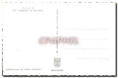 Grób Napoleona — Muzeum Armii, Paryż — Wyd. Mexichrome, nr 257 — Rewers