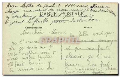 Les Sables-d'Olonne — Plaża i Wielkie Hoteli — wydawca: Kartka Pocztowa — Rewers