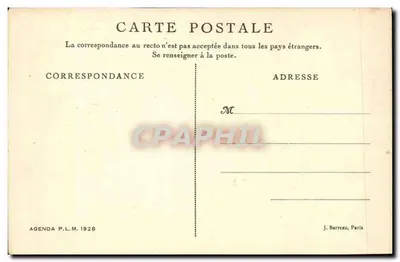Valence — Rzymska brama schodowa — Agenda P.L.M. 1928 — Rewers